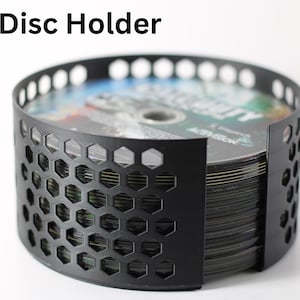 50 Disc CD Holder – Compact Stackable Storage Rack for Loose Discs, Games, DVDs & CDs – Honeycomb Vent Design