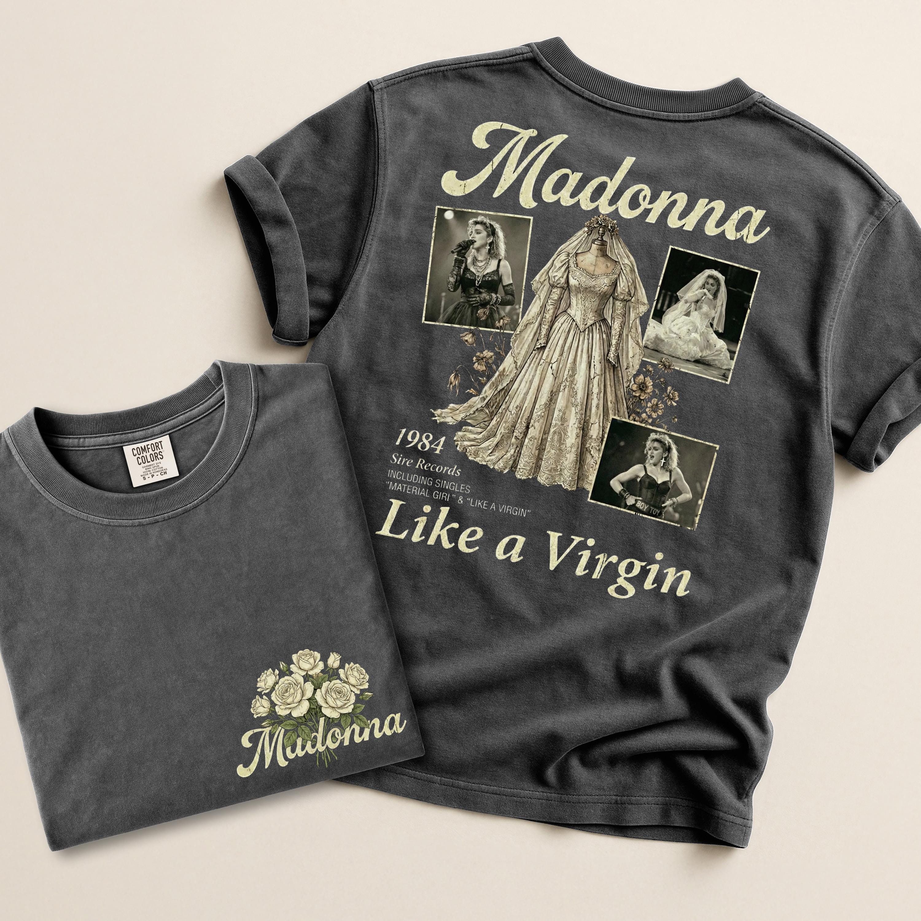 Madonna Smoking Poster Slogan Unisex T-Shirt Size XL