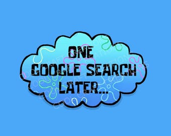 Google Search Rabbit Hole Sticker - Funny Waterproof Vinyl