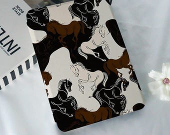 Running Lines Horses Draw Kindle Case,Kindle 10/11,PaperWhite 6/7,Personalized Gifts,PaperWhite 2024,Kindle Colorsoft Case,Auto Wake/Sleep