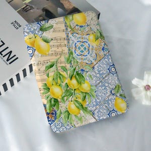 Lemon Music Notes Kindle Case,New Kindle 10/11th,PaperWhite 5/6/7th,Personalized Gifts,PaperWhite 2024,Kindle Colorsoft Case,Auto Wake/Sleep