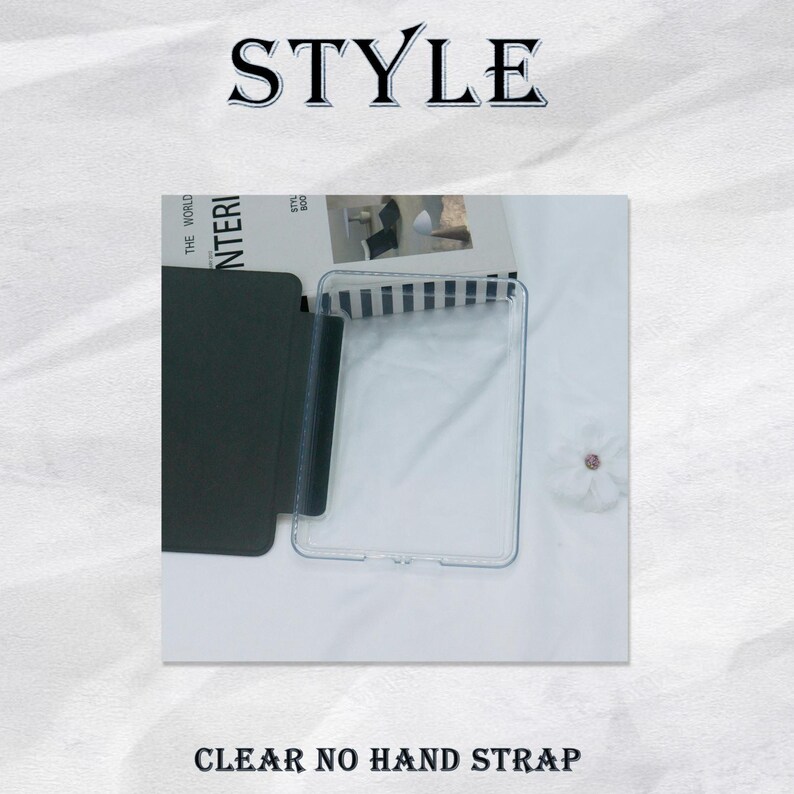 May include: Clear plastic case for a tablet with a black fabric cover. The case has a clear back and a clear front with a black border. The case is designed to protect the tablet from scratches and bumps. The case is also designed to be easy to use and to allow access to all of the tablet's ports and buttons.