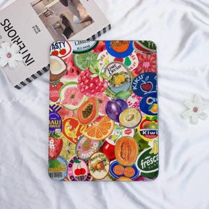 Colorful Fruit iPad Case With Pencil Holder,iPad Cover for iPad 11/10/9 Gen,New 2025 iPad Air 7-11/13″,iPad Mini 6/7,iPad Pro 2024/2022 Case