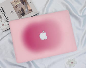 Rosa Minimal Blush Farbverlauf MacBook Hülle,Apple Laptop Pro 13/15/16 "Hülle,Neue Mac Pro 14 A3434 (M5) Hülle,Mac Air 13/15 M1 M2 M3 M4 2024 2025