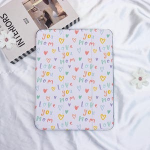 Love You Mom iPad Case With Pencil Holder,iPad Cover for iPad A16,iPad Air 7-11/13",iPad Mini 5/6/7th,iPad Pro 2025/2024 Cover,Gift for Her