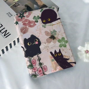 Cute Cats Drawing Kindle Case,Kindle 11/12th,PaperWhite 10/11/12th,Personalized Gift,PaperWhite 2024,Kindle Colorsoft Case,Auto Wake/Sleep