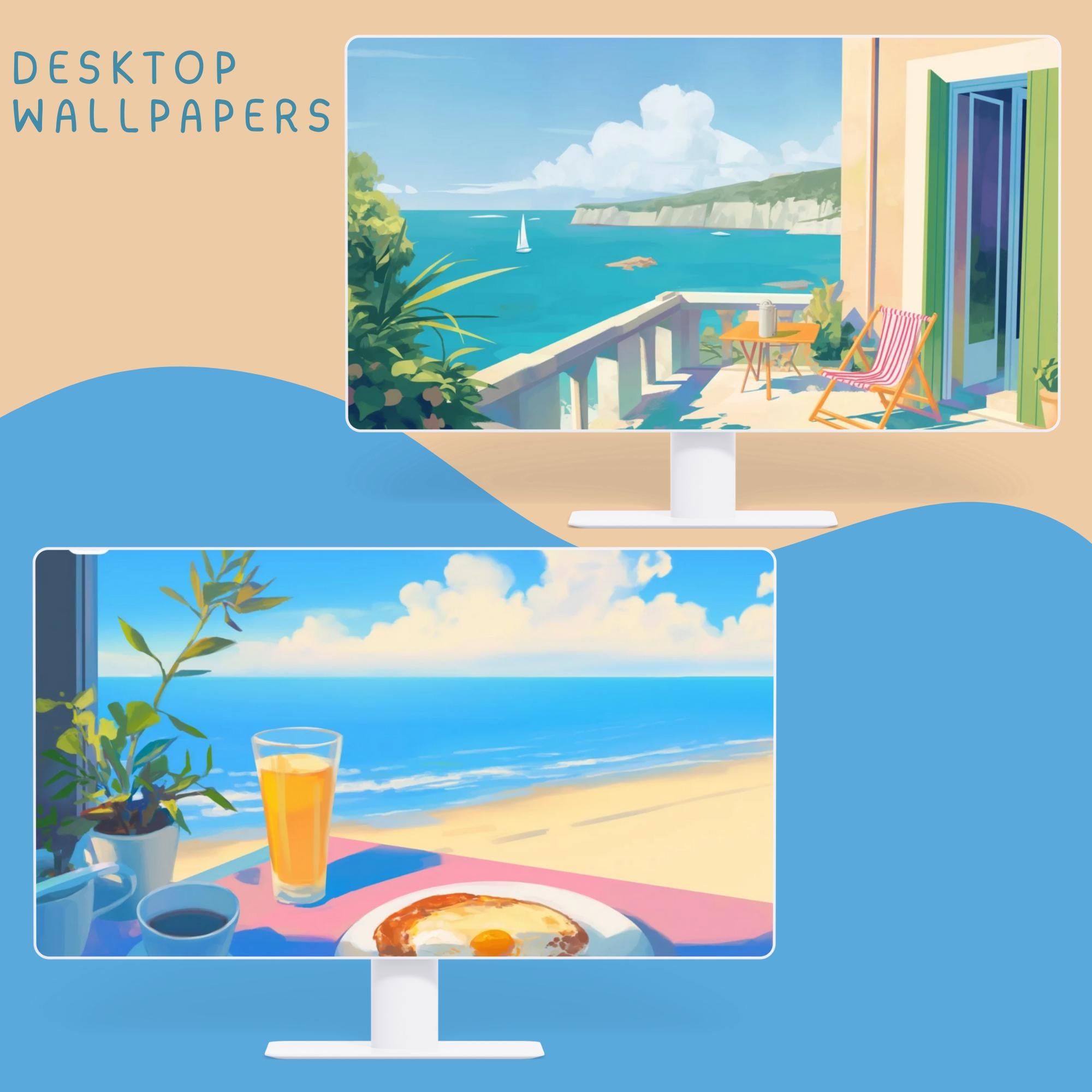 Summer Beach Wallpaper, Dream Vacation Desktop Background, Cozy Phone