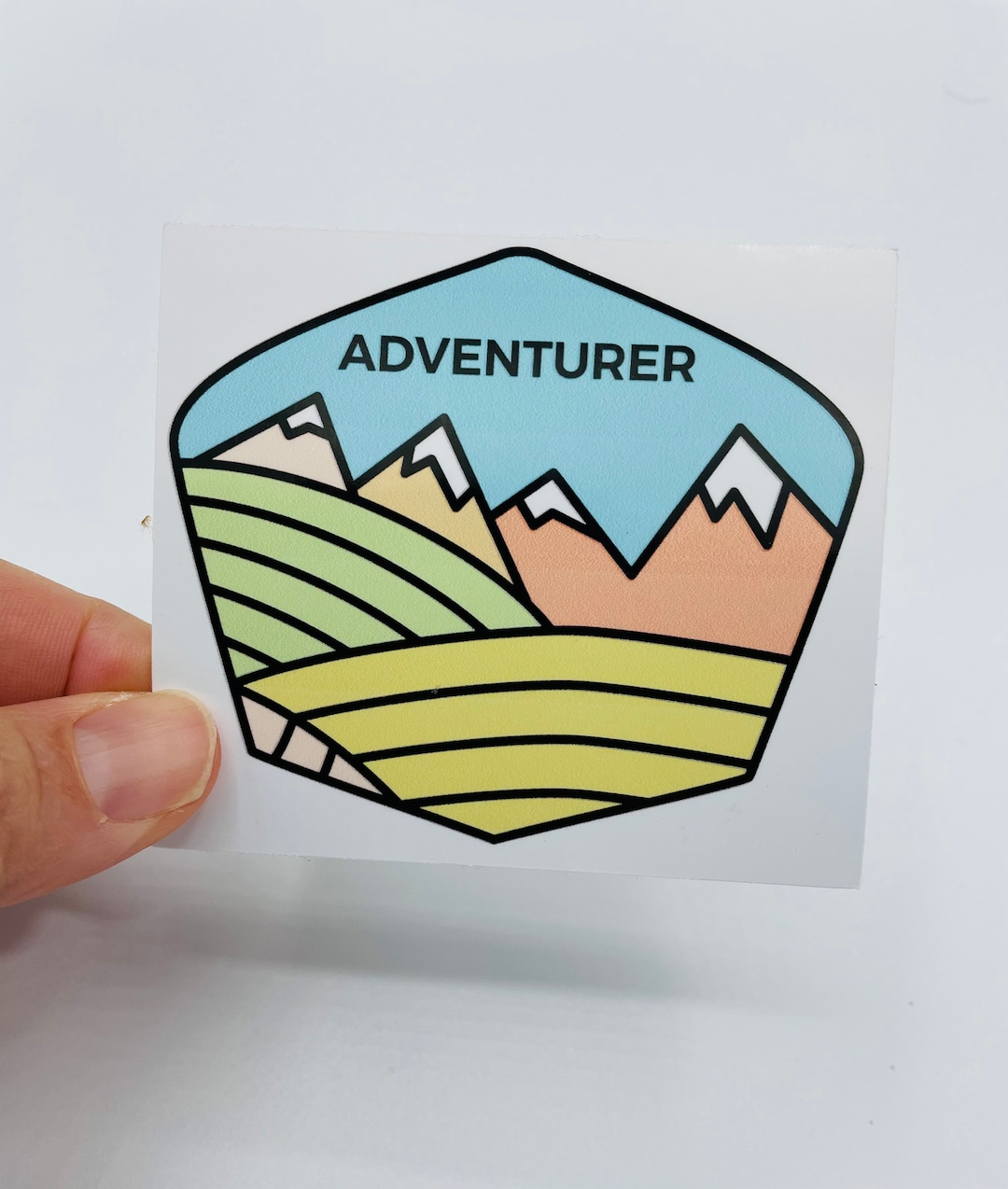 Adventurer Mountains Die Cut Sticker | Decal | Snowy Peaks | Planner ...