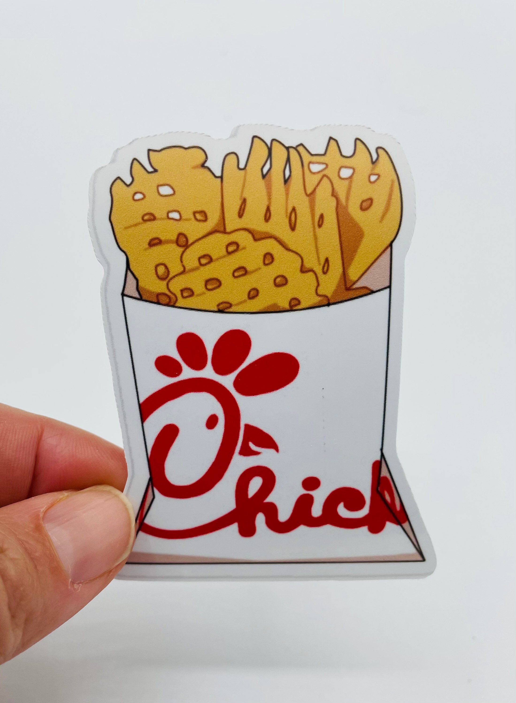Chick Fil A French Fries Die Cut Vinyl Sticker Fun Eating | Etsy