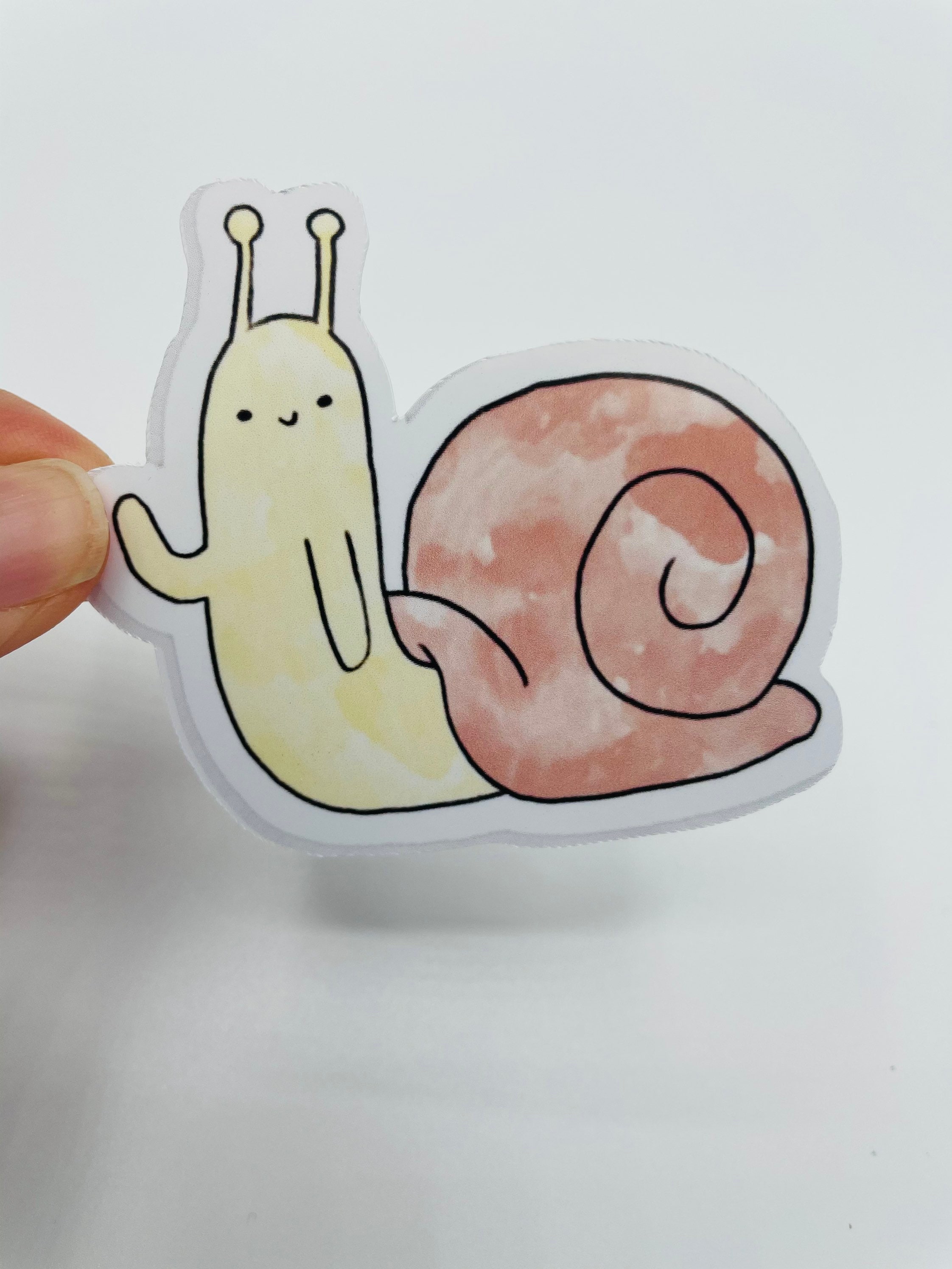 Cute Snail Cartoon Die Cut Vinyl Sticker | Decal | Planner | Bullet ...