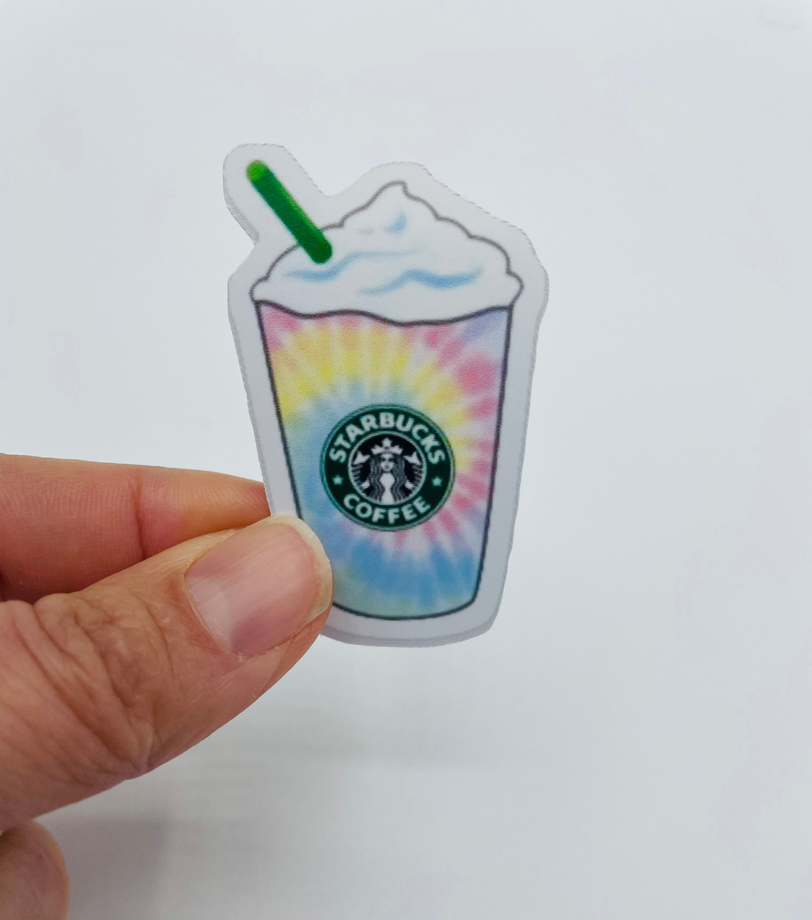 Starbucks Unicorn Tie Dyed Frappuccino Die Cut Vinyl Sticker Frapp