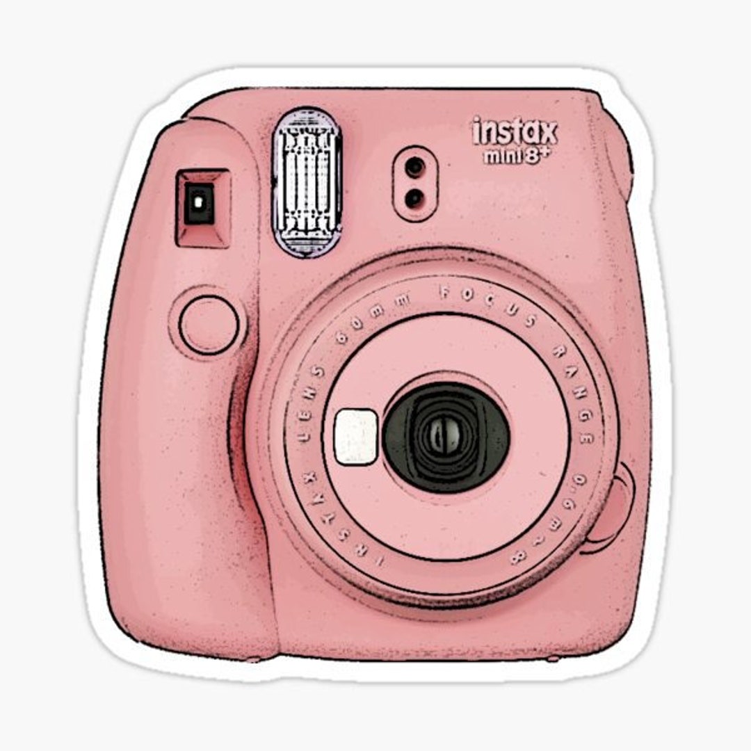 Instax Mini Pink Polaroid Camera Die Cut Vinyl Sticker Decal Planner  Film Journal Notebook Journaling Bullet