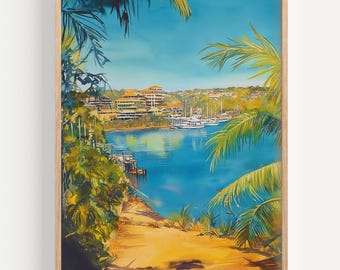 ダーウィンの水彩画 - ウォールアートプリント、旅行ポスター