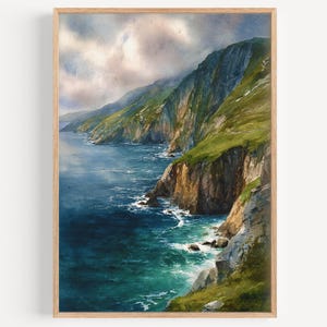 Donegal Aquarell Malerei - Wand Kunst Druck, Irland Reise Poster, Irland Reise Druck, Illustration, Home Decor, Geschenkidee