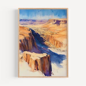 Valley of the Kings Watercolor Print- Wall Art Print, Egypt Poster, Egypt Travel Print, Travel Decor, Gift Idea, Illustration, Home Decor