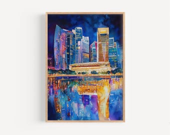 シンガポールのプリントポスター、シンガポールのウォールアート