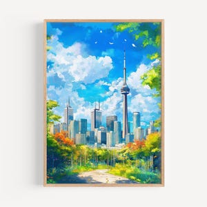 Toronto Watercolor Painting - Toronto Wall Art, Canada Travel Print, Poster, Travel Decor, Birthday/Wedding Present, Christmas Present