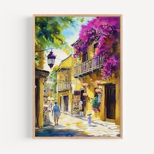 Hoi An Watercolor Painting - Wall Art Print, Vietnam Poster, Travel Print, Travel Decor, Gift Idea, Illustration, Home Decor, Vietnamese Art