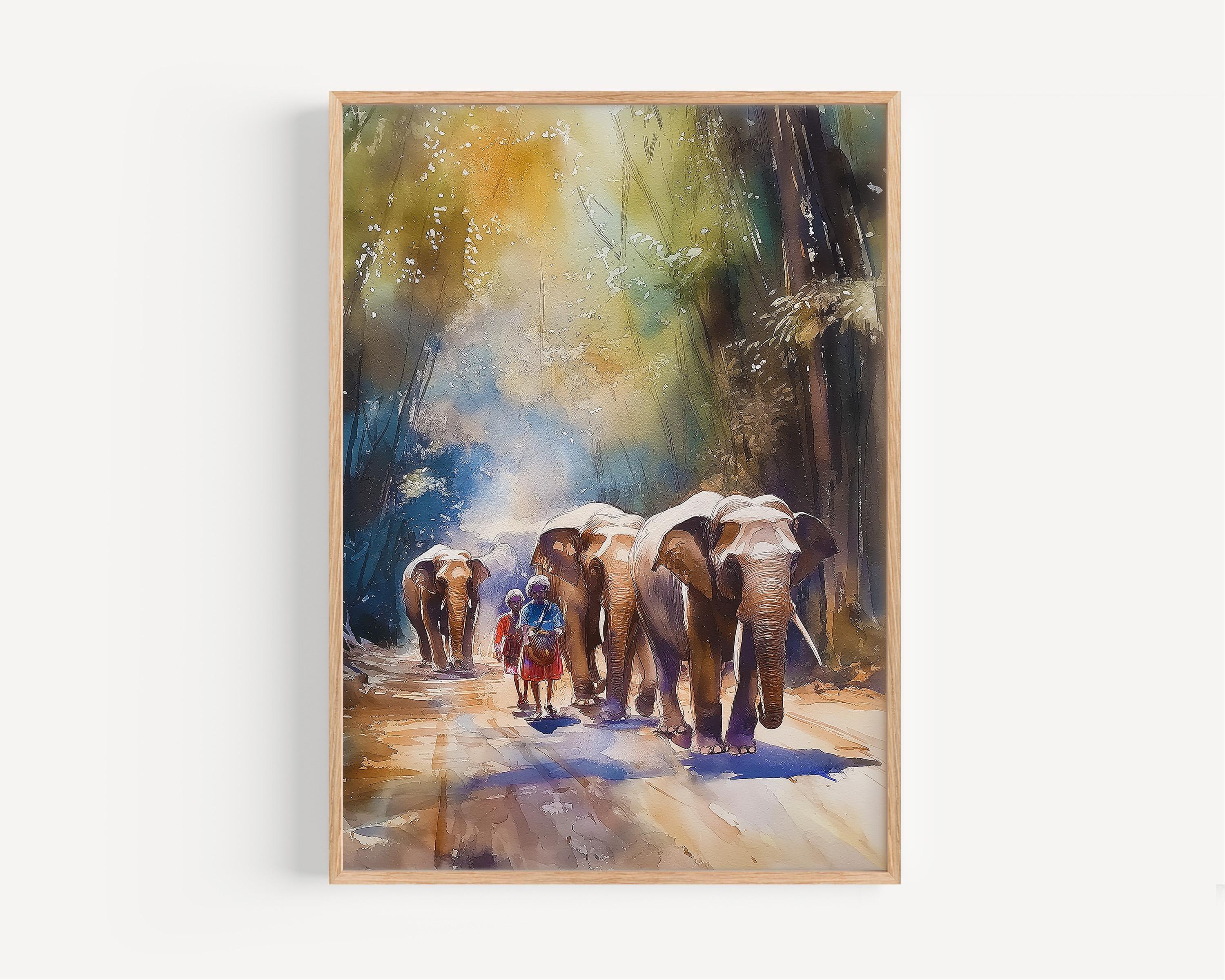 Chiang Mai Watercolor Painting - Wall Art Print, Thailand Poster, Asia Travel Print, Travel Decor, Gift Idea, Illustration, Asian Home Decor