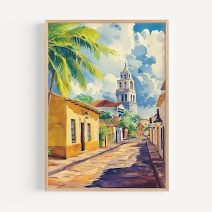 Puerto Rico Watercolor Painting - Puerto Rico Wall Art, USA Travel Print, Poster, Travel Decor, Birthday/Wedding Present, Christmas Present