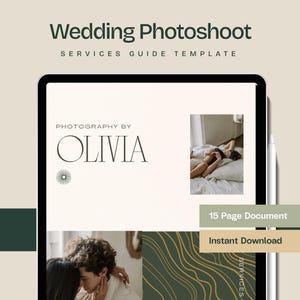 Wedding Photographer Client Guide Template: Editable Canva Brochure (Digital Download