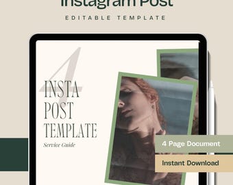 Instagram Templates Bundle for Canva Instagram Feed Post Social Media Marketing Instant Download Template