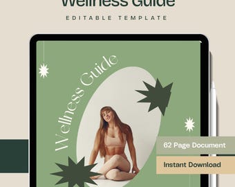 Wellness Instagram Templates for Canva, 62 Editable Posts for Yoga Teachers and Coaches
