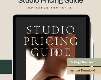 Photography Pricing Guide Template: Editable Canva Brochure (Digital Download)