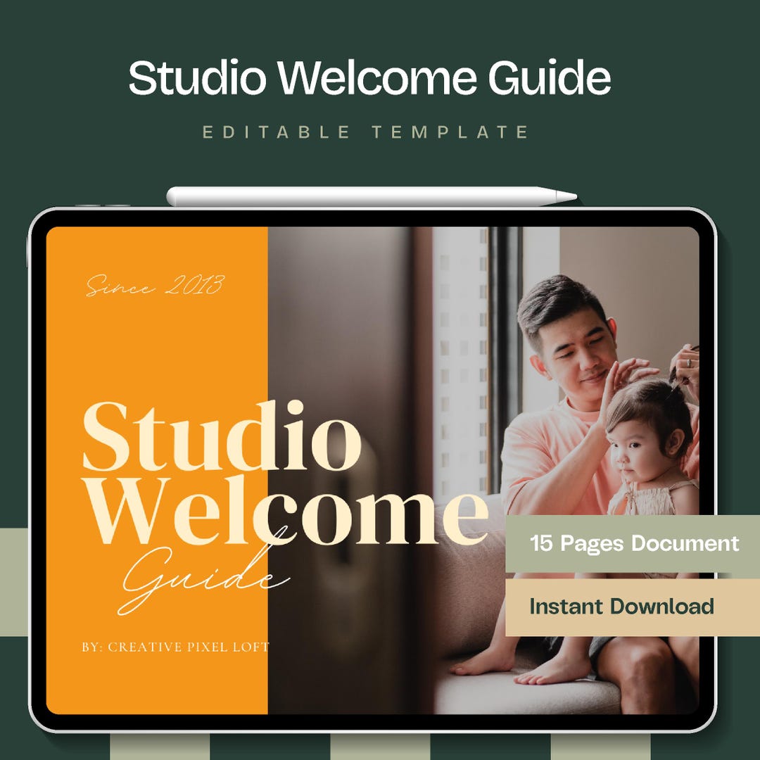 Photography Welcome Guide.pdf Customizable Photography Studio Welcome Guide Template Editable Welcome ...