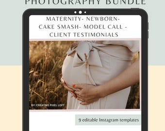 Photography Instagram Templates, Editable Canva Social Media Posts and Mini Session Promos