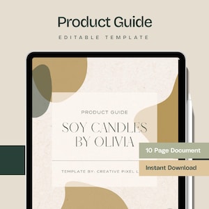 Product Guide Template for Small Business – Editable Canva Brochure with Pricing and Services | Modern Product Catalog and Price List