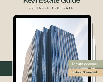 Real Estate Listing Presentation Template, Editable Canva Property Brochure for Realtors and Home Sellers
