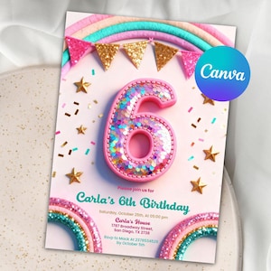editable invitation,rainbow invite,girls birthday,birthday invite girl,rainbow invitation,rainbow birthday,rainbow party,Rainbow Party Invite,6 year old invite,6th birthday girl,6th birthday invite,Editable 6th,Birthday Invitation,Sequin Glitter,Girls Pink Birthday,Girls Birthday,Girl Rainbow,Digital Download,Rainbow Birthday,Rainbow Party,6th birthday invite,Rainbow Party Invite,rainbow party,6th birthday girl,rainbow invitation,rainbow invite,6th rainbow invite