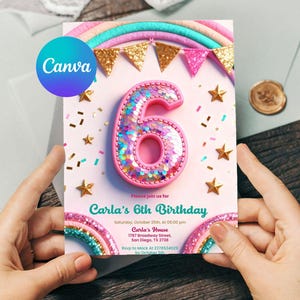 editable invitation,rainbow invite,girls birthday,birthday invite girl,rainbow invitation,rainbow birthday,rainbow party,Rainbow Party Invite,6 year old invite,6th birthday girl,6th birthday invite,Editable 6th,Birthday Invitation,Sequin Glitter,Girls Pink Birthday,Girls Birthday,Girl Rainbow,Digital Download,Rainbow Birthday,Rainbow Party,6th birthday invite,Rainbow Party Invite,rainbow party,6th birthday girl,rainbow invitation,rainbow invite,6th rainbow invite