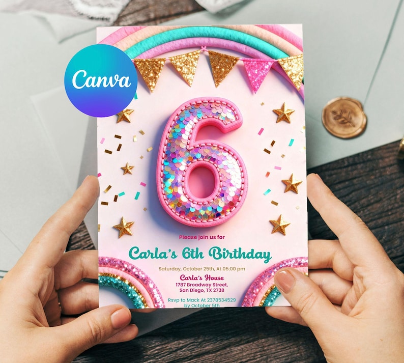 editable invitation,rainbow invite,girls birthday,birthday invite girl,rainbow invitation,rainbow birthday,rainbow party,Rainbow Party Invite,6 year old invite,6th birthday girl,6th birthday invite,Editable 6th,Birthday Invitation,Sequin Glitter,Girls Pink Birthday,Girls Birthday,Girl Rainbow,Digital Download,Rainbow Birthday,Rainbow Party,6th birthday invite,Rainbow Party Invite,rainbow party,6th birthday girl,rainbow invitation,rainbow invite,6th rainbow invite