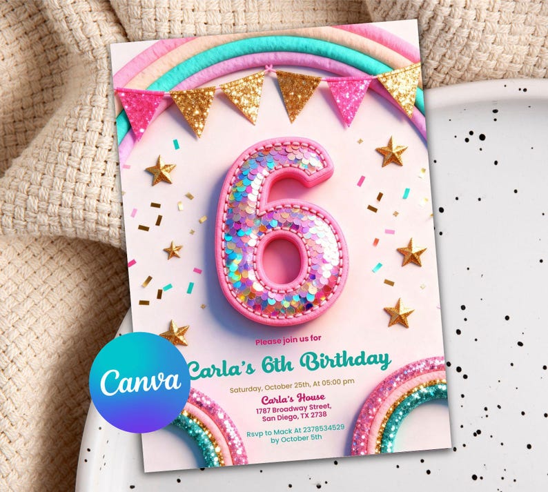 editable invitation,rainbow invite,girls birthday,birthday invite girl,rainbow invitation,rainbow birthday,rainbow party,Rainbow Party Invite,6 year old invite,6th birthday girl,6th birthday invite,Editable 6th,Birthday Invitation,Sequin Glitter,Girls Pink Birthday,Girls Birthday,Girl Rainbow,Digital Download,Rainbow Birthday,Rainbow Party,6th birthday invite,Rainbow Party Invite,rainbow party,6th birthday girl,rainbow invitation,rainbow invite,6th rainbow invite