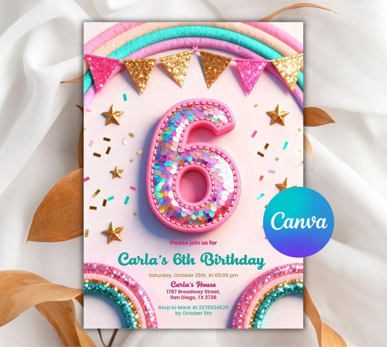 editable invitation,rainbow invite,girls birthday,birthday invite girl,rainbow invitation,rainbow birthday,rainbow party,Rainbow Party Invite,6 year old invite,6th birthday girl,6th birthday invite,Editable 6th,Birthday Invitation,Sequin Glitter,Girls Pink Birthday,Girls Birthday,Girl Rainbow,Digital Download,Rainbow Birthday,Rainbow Party,6th birthday invite,Rainbow Party Invite,rainbow party,6th birthday girl,rainbow invitation,rainbow invite,6th rainbow invite