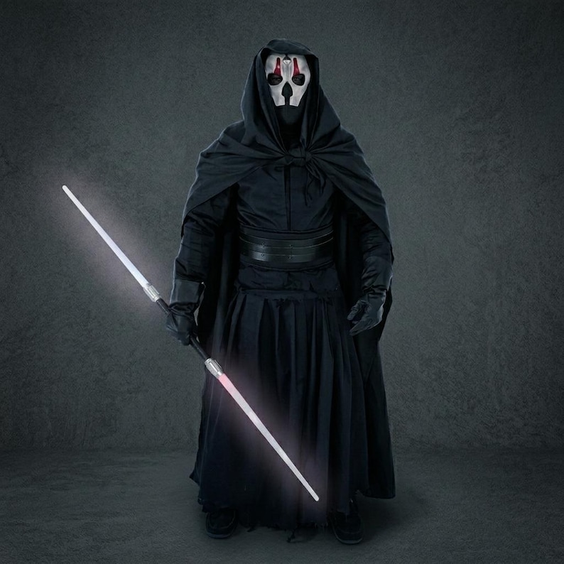 Darth Nihilus Robe Darth Nihilus Sith Lord Inspired Costume | Hooded Robe Mask | Starwars ...