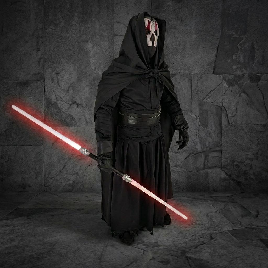Darth Nihilus Robe Darth Nihilus Sith Lord Inspired Costume | Hooded Robe Mask | Starwars ...