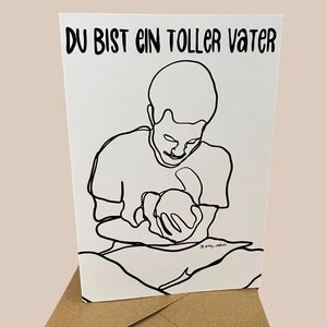 Carte de voeux - Tu es un super père - Carte de remerciement pour la fête des pères