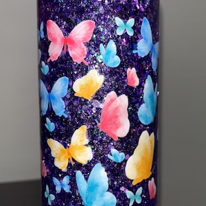 Butterfly Snowglobe Tumbler- Slow Flow