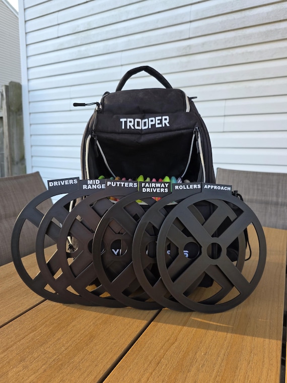 Disc Golf Bag Dividers! 6-Piece Set - Driver, Fairway Driver, Mid-Range, Rollers, Approach, Putters!