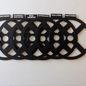Disc Golf Bag Dividers! 6-Piece Set - Driver, Fairway Driver, Mid-Range, Rollers, Approach, Putters! image 4