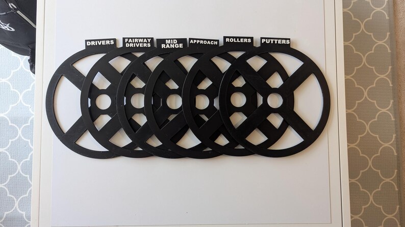Disc Golf Bag Dividers! 6-Piece Set - Driver, Fairway Driver, Mid-Range, Rollers, Approach, Putters! image 4