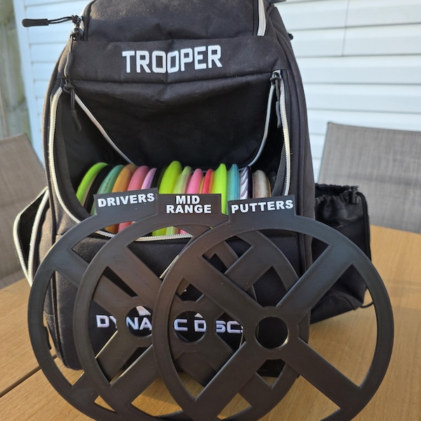 Disc Golf Bag Dividers! Set of 3: Driver, Mid-Range, Putter!