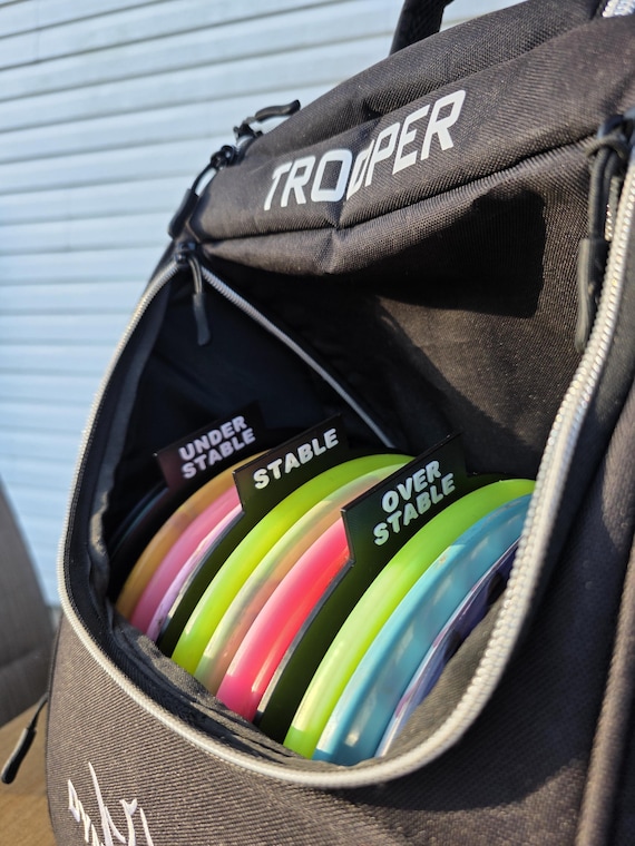 Disc Golf Bag Dividers! Stability Pack Over-Stable, Stable, Under-Stable