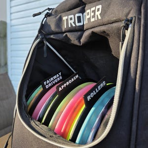 Disc Golf Bag Dividers! 6-Piece Set - Driver, Fairway Driver, Mid-Range, Rollers, Approach, Putters! image 3