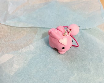 Bunny Phone Charm / Zipper Pull