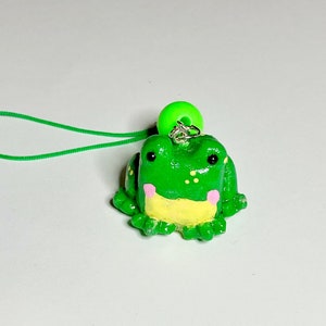 Frog Phone Charm / Zipper Pull
