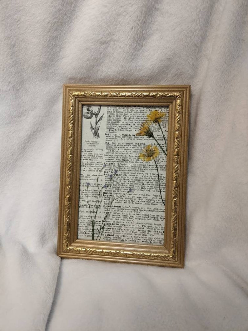 Upcycled Vintage Pressed Dried Flowers
